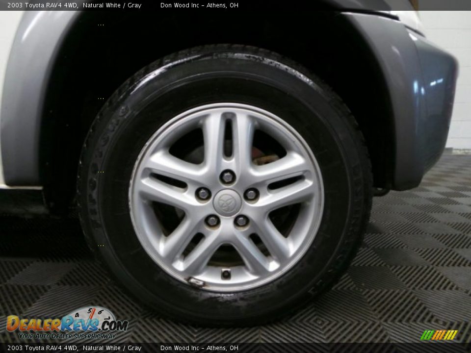 2003 Toyota RAV4 4WD Natural White / Gray Photo #27