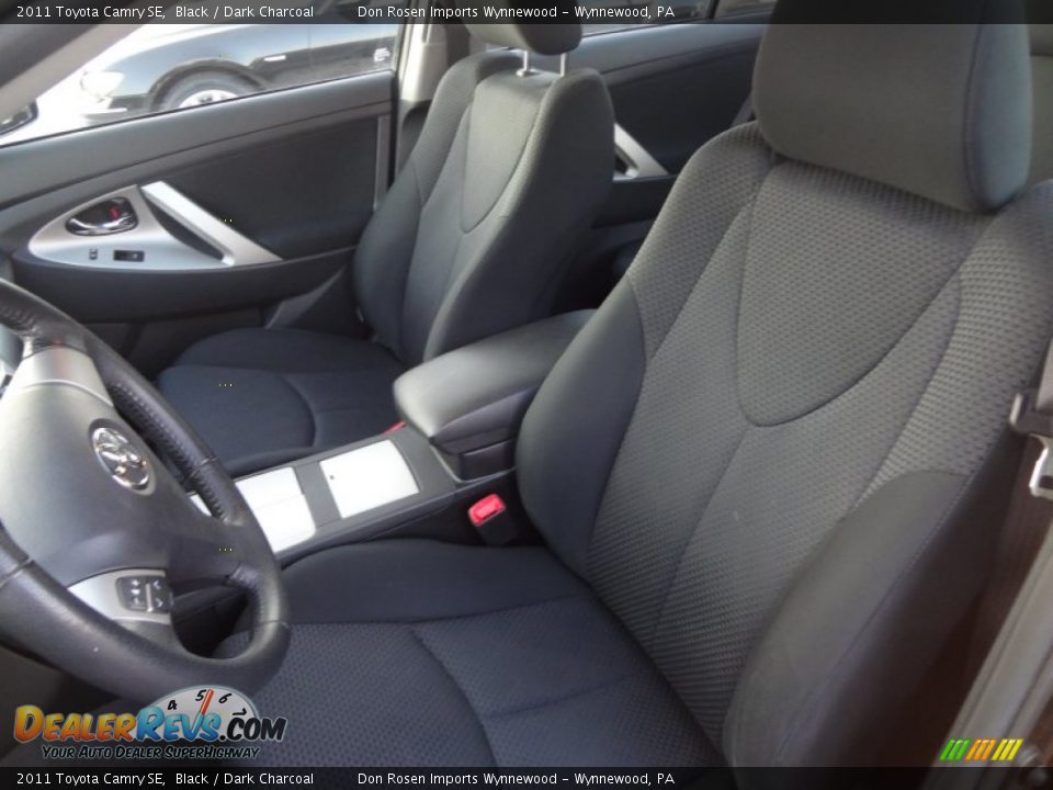 2011 Toyota Camry SE Black / Dark Charcoal Photo #7