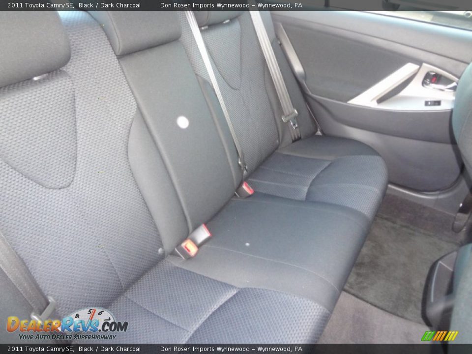 2011 Toyota Camry SE Black / Dark Charcoal Photo #12