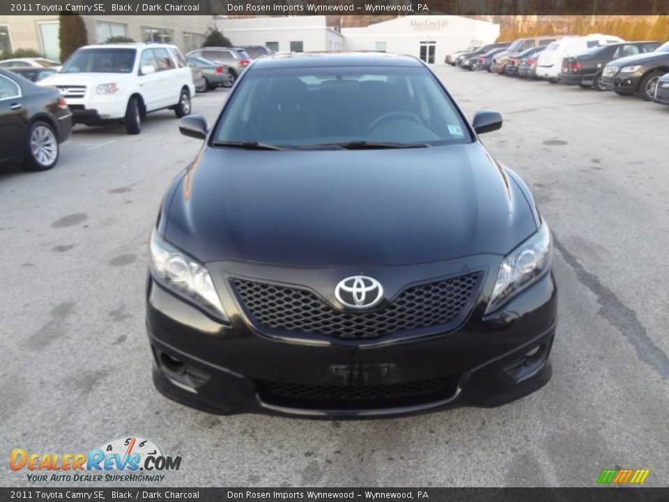 2011 Toyota Camry SE Black / Dark Charcoal Photo #13