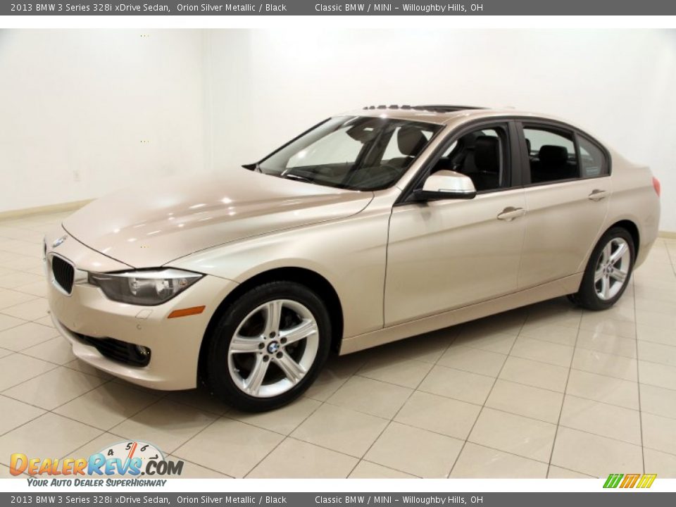 2013 BMW 3 Series 328i xDrive Sedan Orion Silver Metallic / Black Photo #3