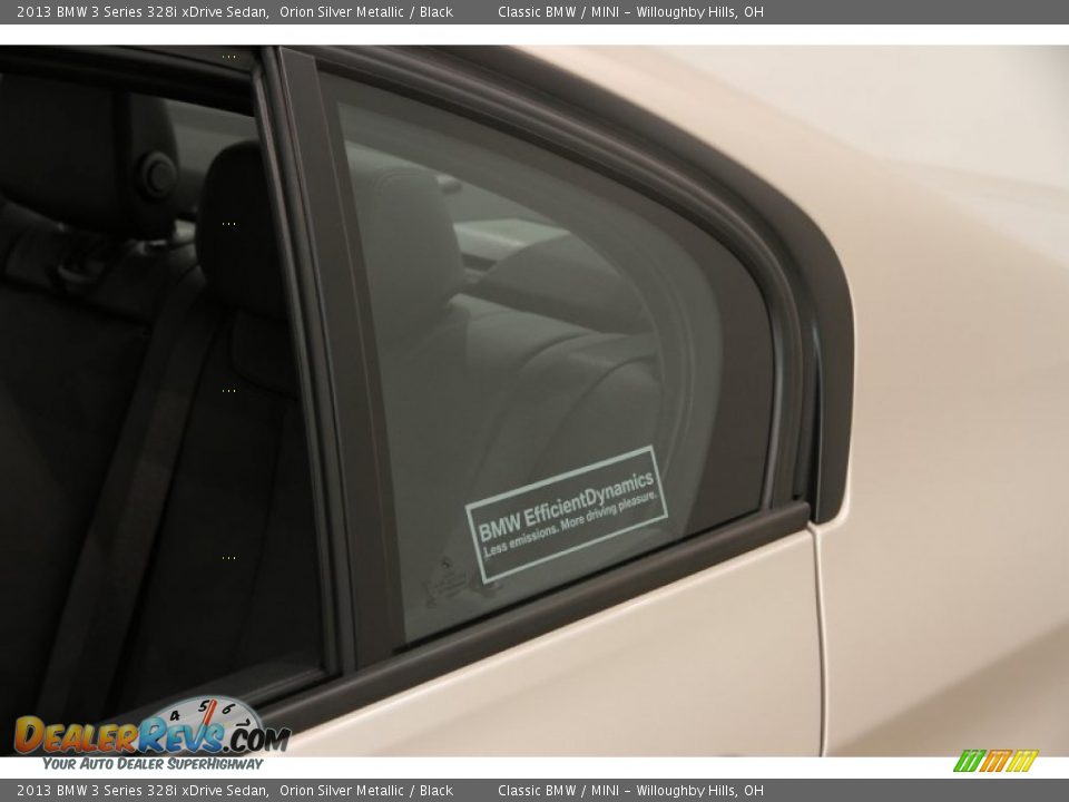 2013 BMW 3 Series 328i xDrive Sedan Orion Silver Metallic / Black Photo #4