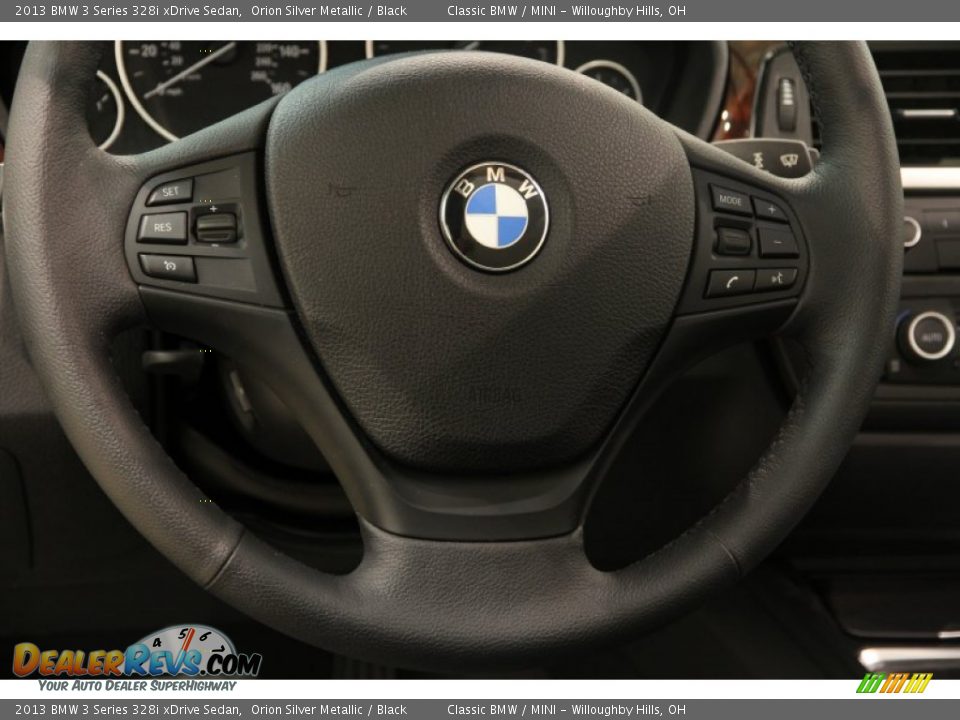 2013 BMW 3 Series 328i xDrive Sedan Orion Silver Metallic / Black Photo #12