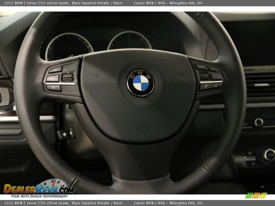 2013 BMW 5 Series 535i xDrive Sedan Black Sapphire Metallic / Black Photo #8