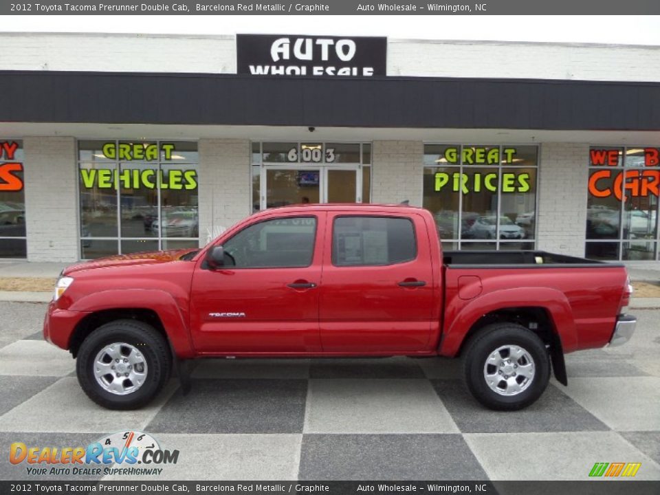 2012 Toyota Tacoma Prerunner Double Cab Barcelona Red Metallic / Graphite Photo #1