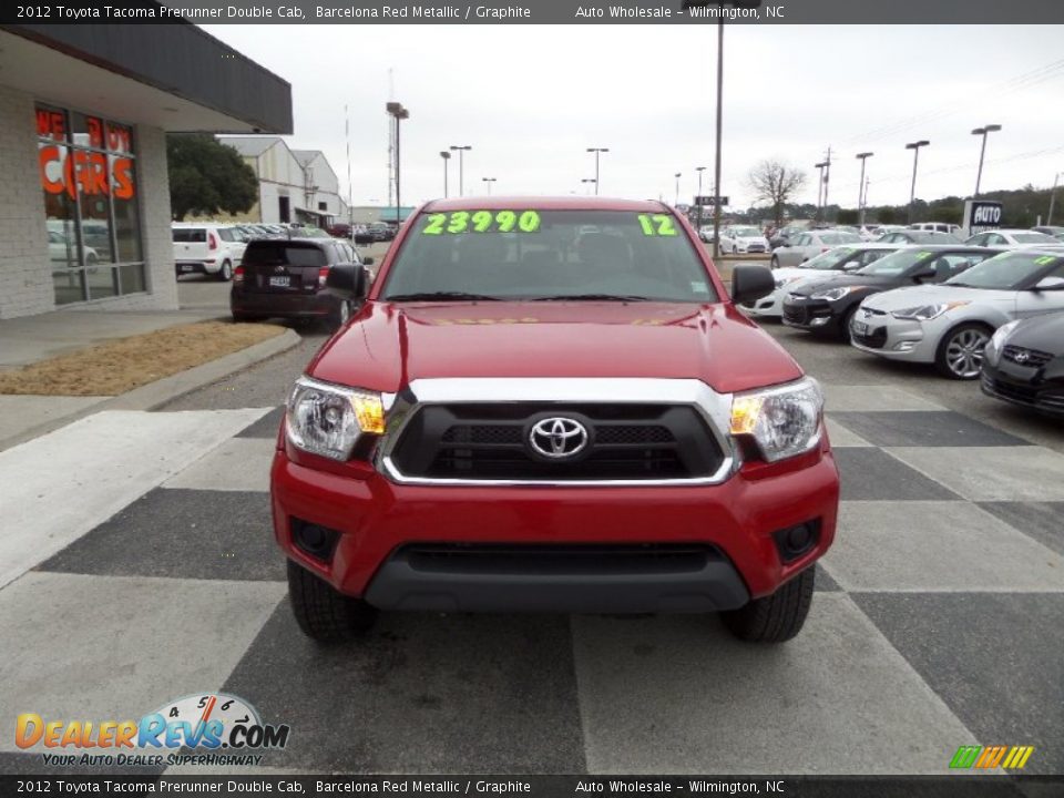 2012 Toyota Tacoma Prerunner Double Cab Barcelona Red Metallic / Graphite Photo #2