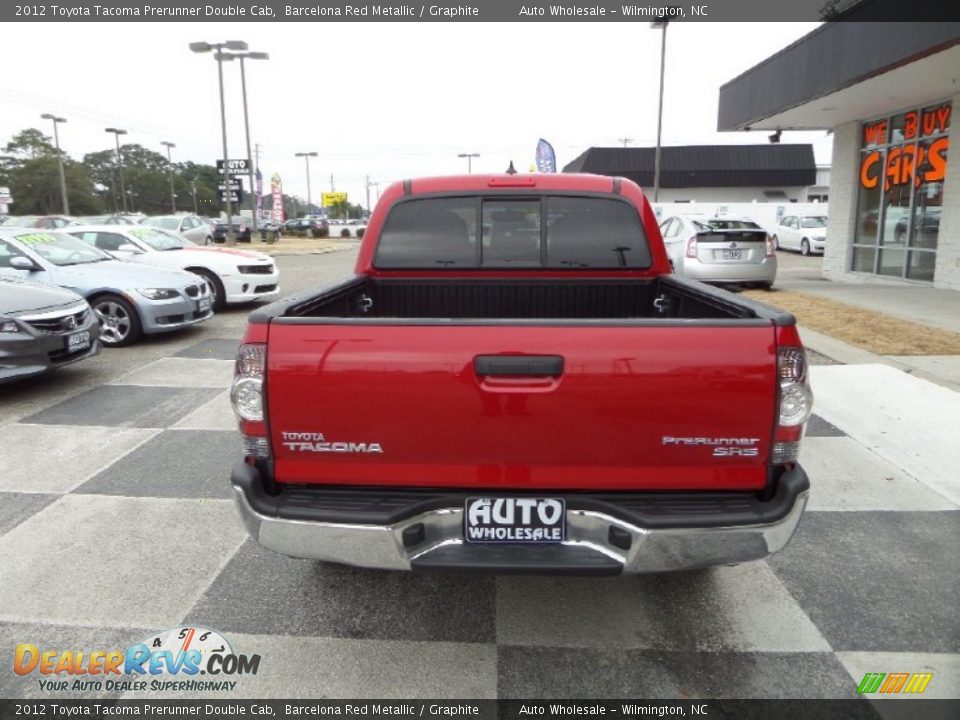 2012 Toyota Tacoma Prerunner Double Cab Barcelona Red Metallic / Graphite Photo #4
