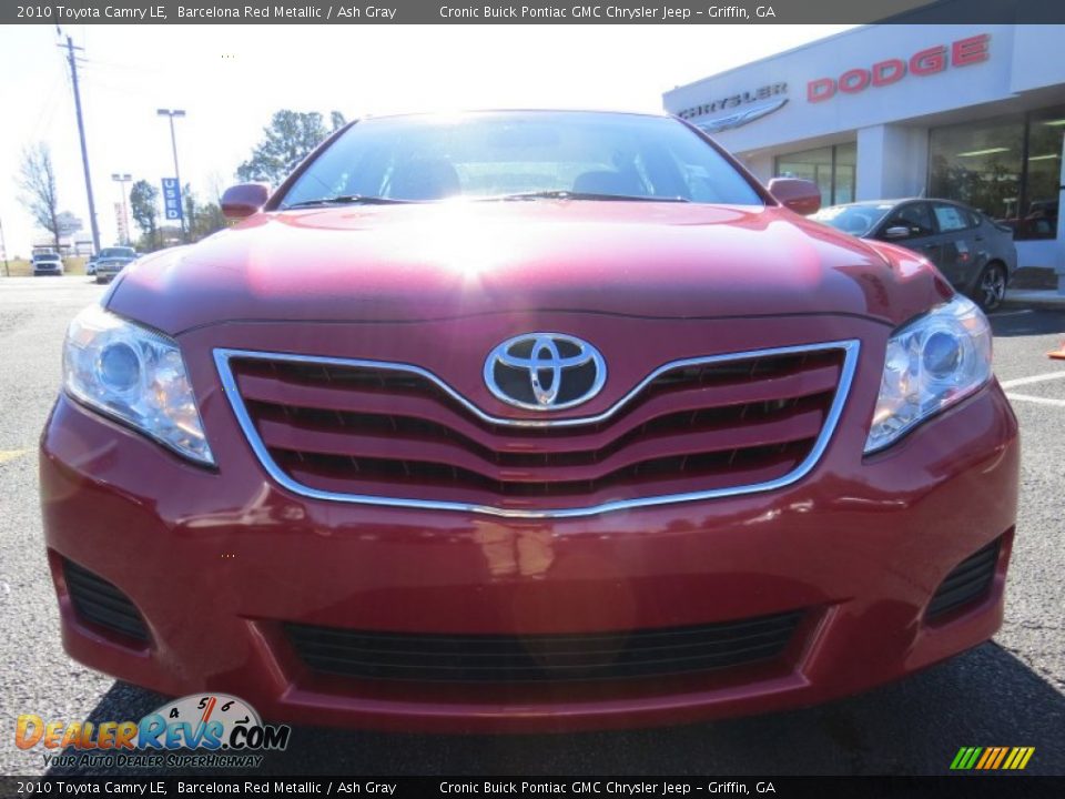 2010 Toyota Camry LE Barcelona Red Metallic / Ash Gray Photo #2