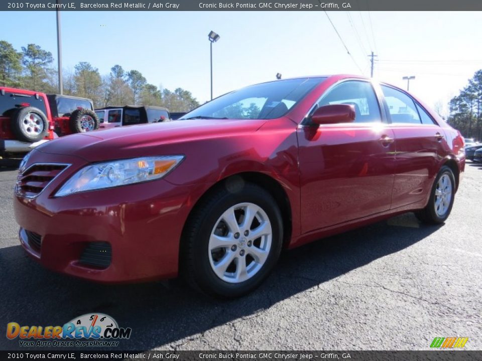 2010 Toyota Camry LE Barcelona Red Metallic / Ash Gray Photo #3