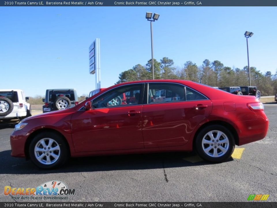2010 Toyota Camry LE Barcelona Red Metallic / Ash Gray Photo #4