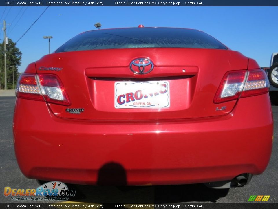 2010 Toyota Camry LE Barcelona Red Metallic / Ash Gray Photo #6