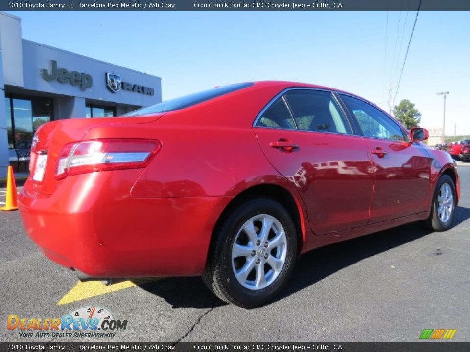 2010 Toyota Camry LE Barcelona Red Metallic / Ash Gray Photo #7
