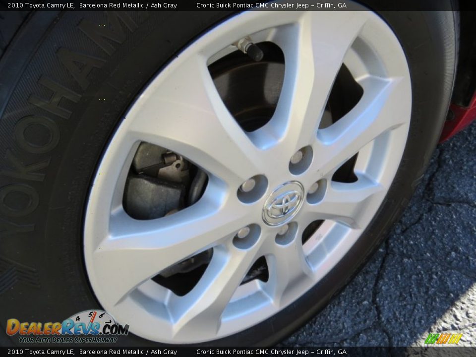 2010 Toyota Camry LE Barcelona Red Metallic / Ash Gray Photo #9