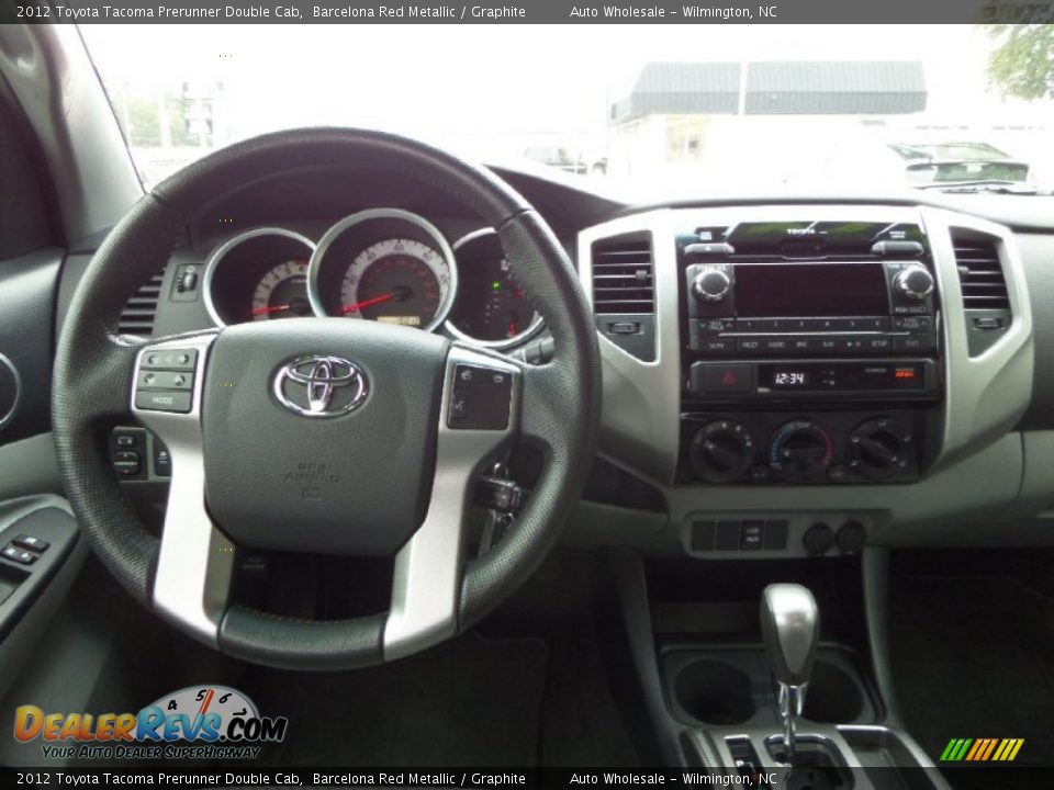 2012 Toyota Tacoma Prerunner Double Cab Barcelona Red Metallic / Graphite Photo #15