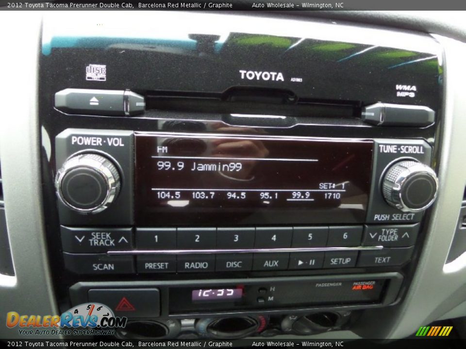 2012 Toyota Tacoma Prerunner Double Cab Barcelona Red Metallic / Graphite Photo #17