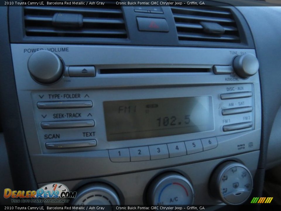 2010 Toyota Camry LE Barcelona Red Metallic / Ash Gray Photo #21