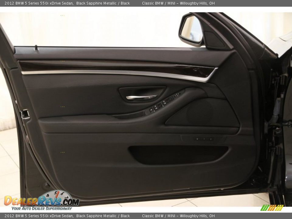 2012 BMW 5 Series 550i xDrive Sedan Black Sapphire Metallic / Black Photo #4