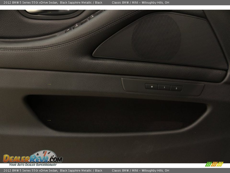 2012 BMW 5 Series 550i xDrive Sedan Black Sapphire Metallic / Black Photo #6