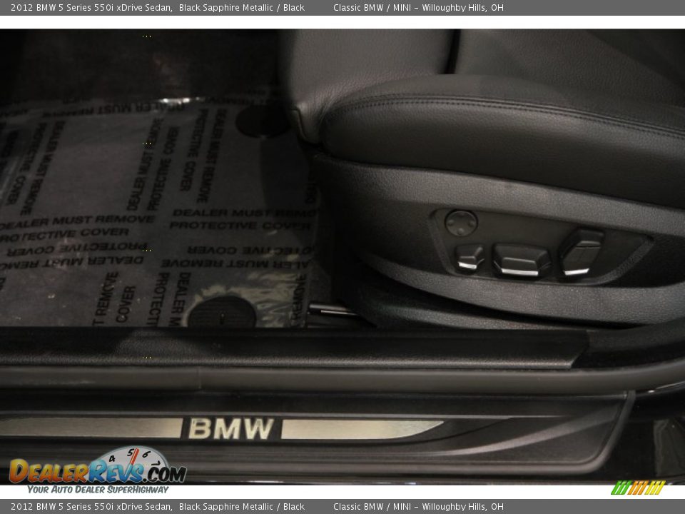 2012 BMW 5 Series 550i xDrive Sedan Black Sapphire Metallic / Black Photo #7