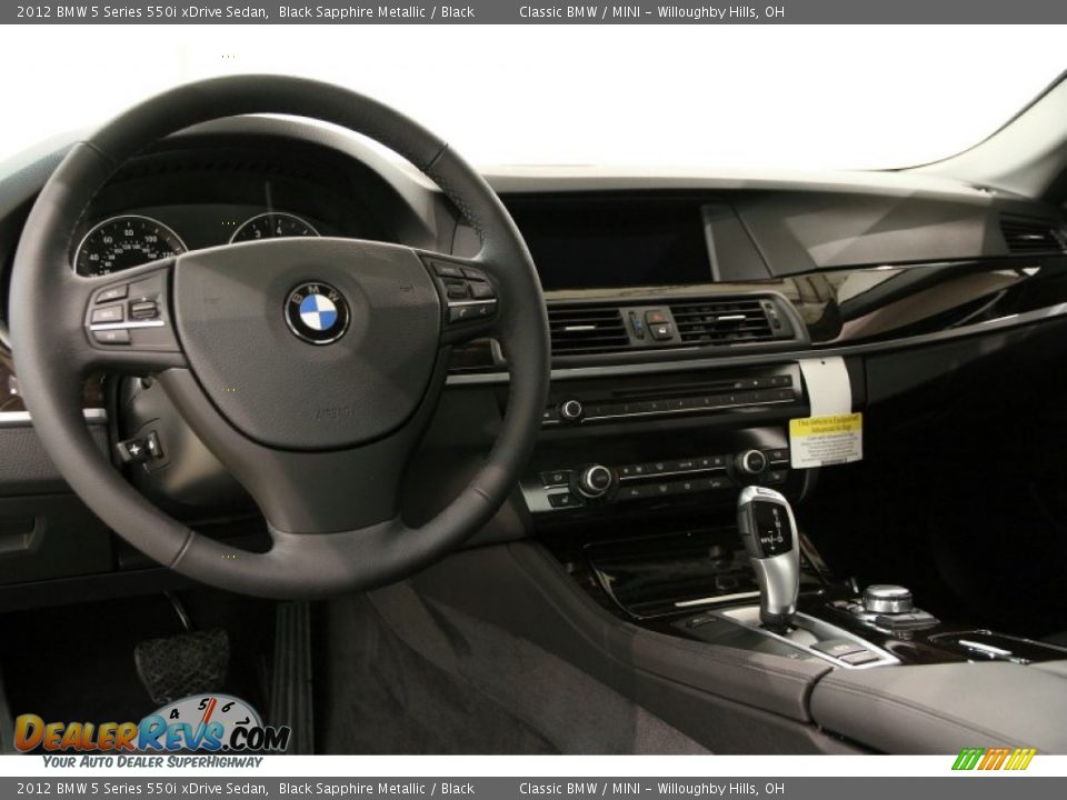 2012 BMW 5 Series 550i xDrive Sedan Black Sapphire Metallic / Black Photo #8