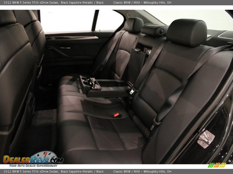 2012 BMW 5 Series 550i xDrive Sedan Black Sapphire Metallic / Black Photo #34