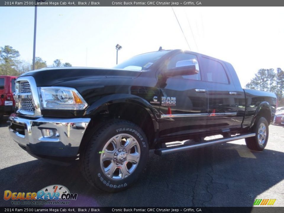 2014 Ram 2500 Laramie Mega Cab 4x4 Black / Black Photo #3