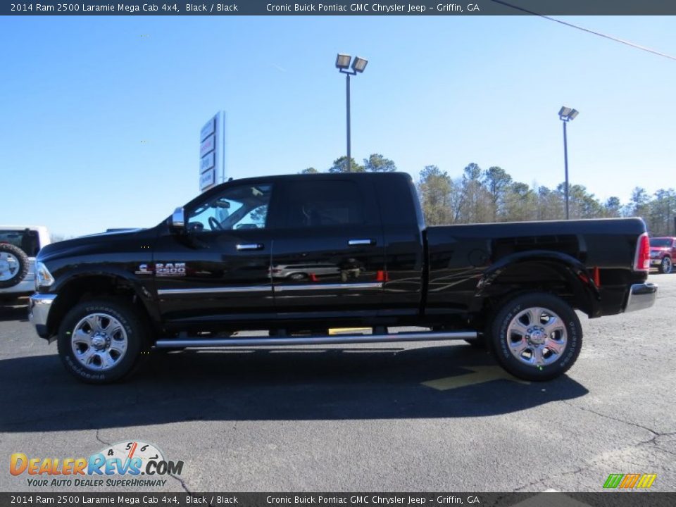 2014 Ram 2500 Laramie Mega Cab 4x4 Black / Black Photo #4