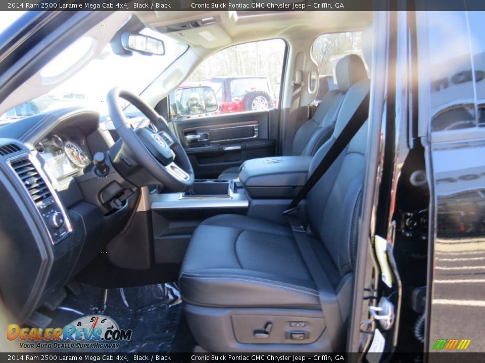 2014 Ram 2500 Laramie Mega Cab 4x4 Black / Black Photo #11