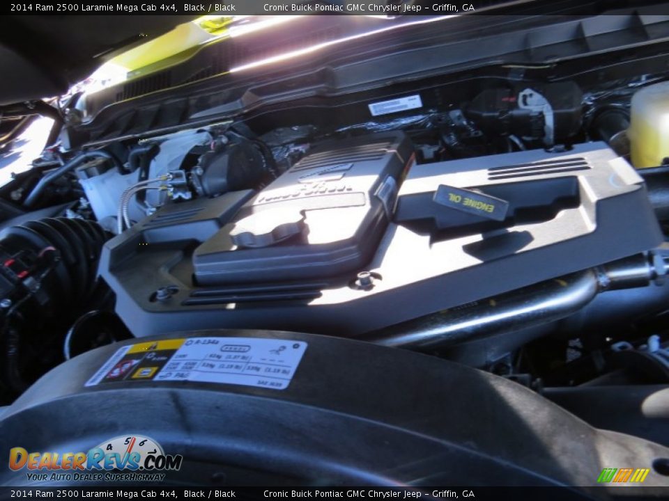 2014 Ram 2500 Laramie Mega Cab 4x4 Black / Black Photo #14