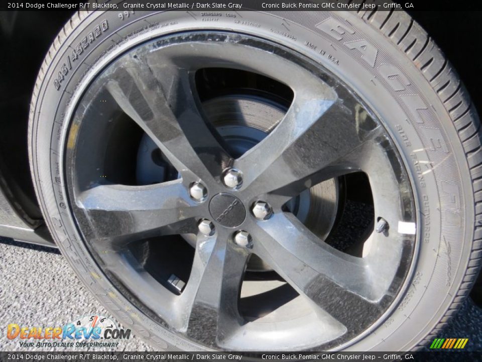 2014 Dodge Challenger R/T Blacktop Granite Crystal Metallic / Dark Slate Gray Photo #9