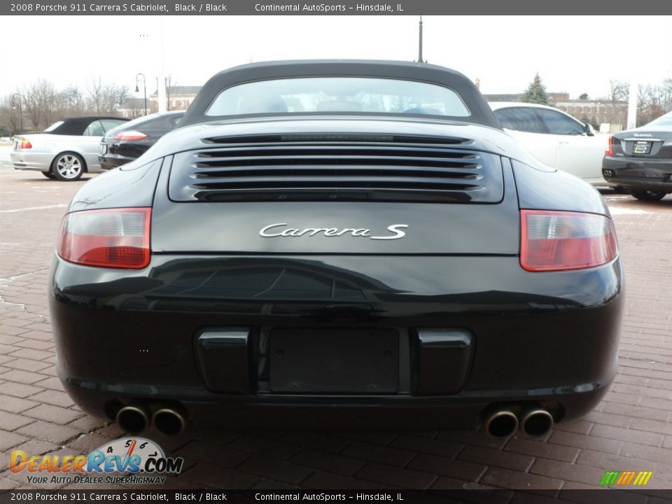 2008 Porsche 911 Carrera S Cabriolet Black / Black Photo #4