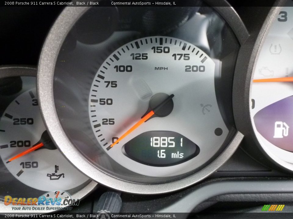 2008 Porsche 911 Carrera S Cabriolet Black / Black Photo #15
