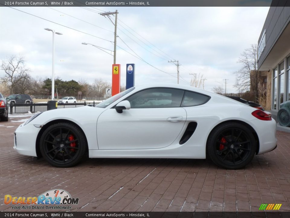 2014 Porsche Cayman S White / Black Photo #2