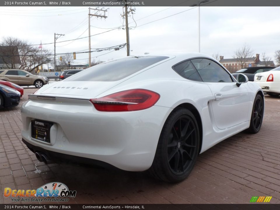 2014 Porsche Cayman S White / Black Photo #5