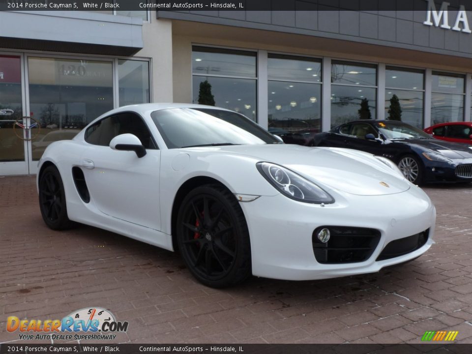 2014 Porsche Cayman S White / Black Photo #7