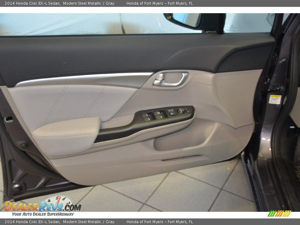 Door Panel of 2014 Honda Civic EX-L Sedan Photo #9