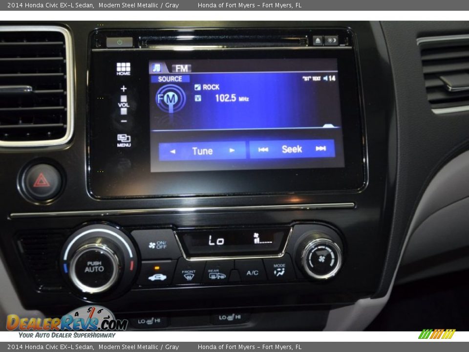 2014 Honda Civic EX-L Sedan Modern Steel Metallic / Gray Photo #15