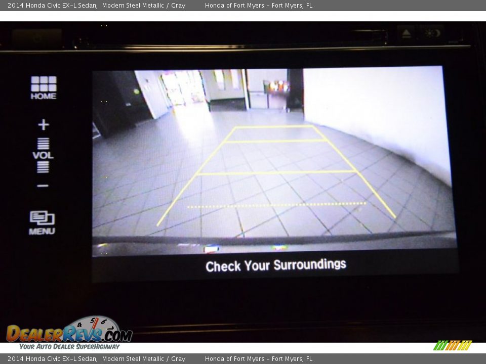 2014 Honda Civic EX-L Sedan Modern Steel Metallic / Gray Photo #16