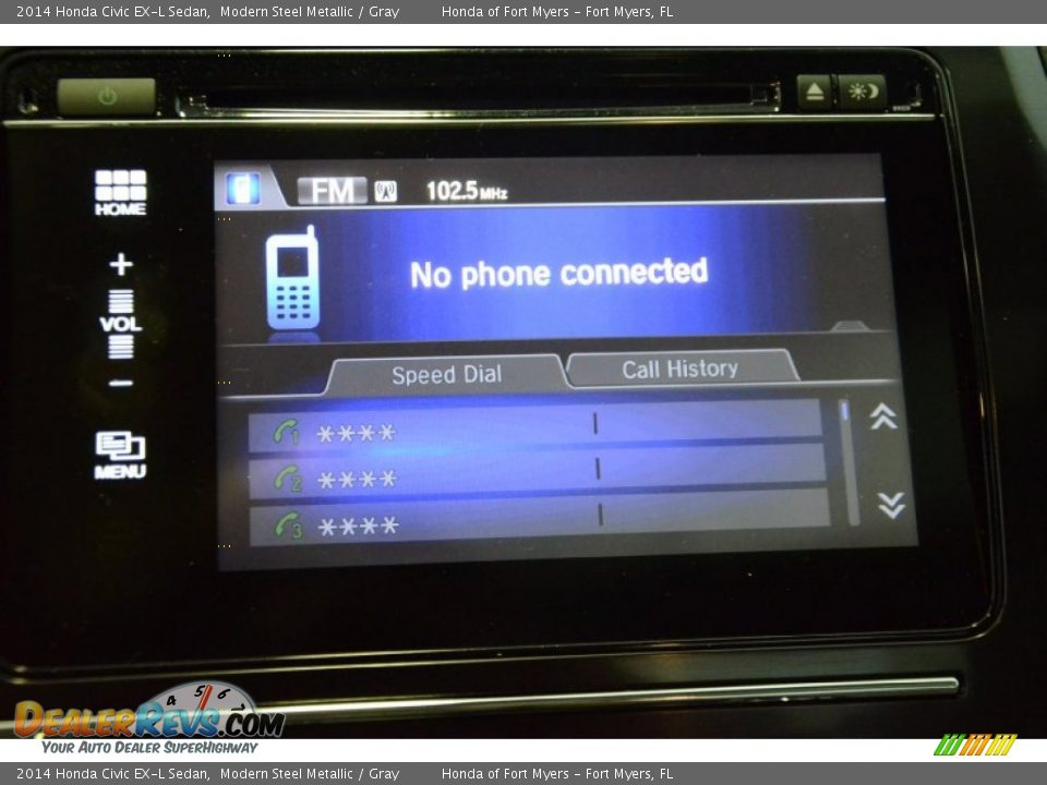 2014 Honda Civic EX-L Sedan Modern Steel Metallic / Gray Photo #18