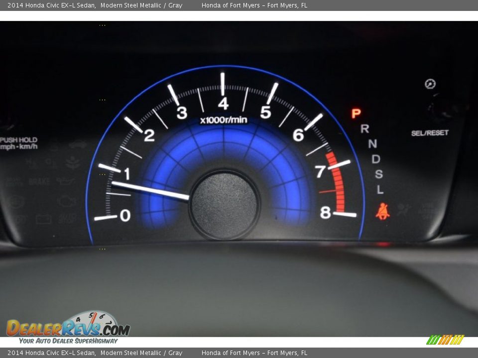 2014 Honda Civic EX-L Sedan Modern Steel Metallic / Gray Photo #20