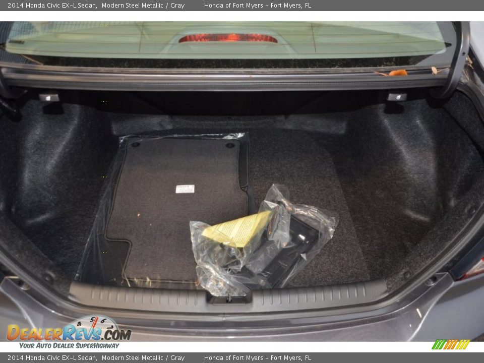 2014 Honda Civic EX-L Sedan Modern Steel Metallic / Gray Photo #28