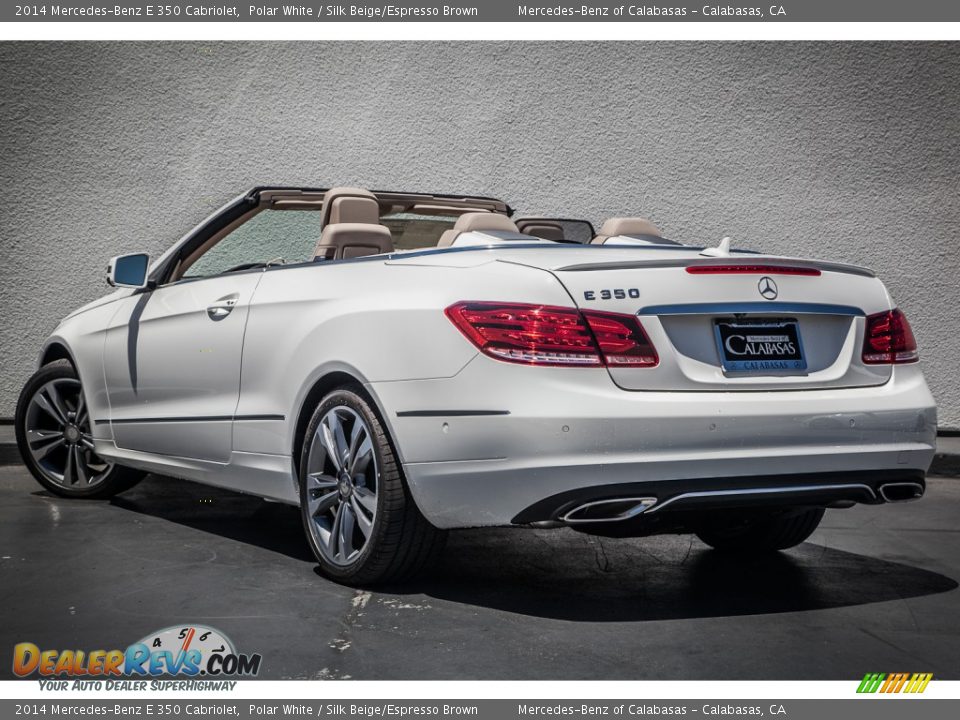 2014 Mercedes-Benz E 350 Cabriolet Polar White / Silk Beige/Espresso Brown Photo #2