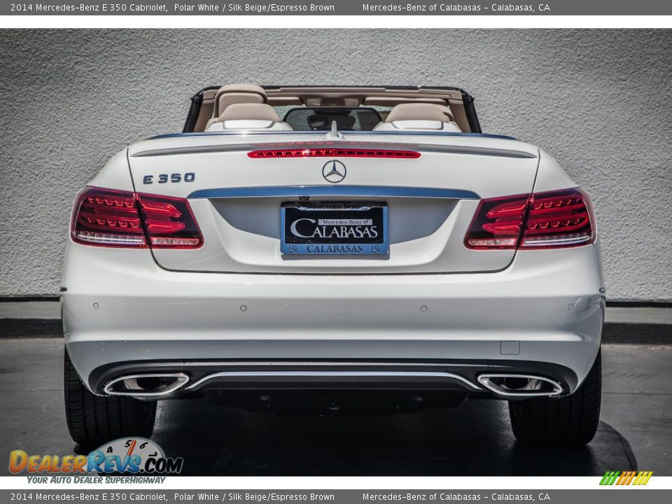 2014 Mercedes-Benz E 350 Cabriolet Polar White / Silk Beige/Espresso Brown Photo #3
