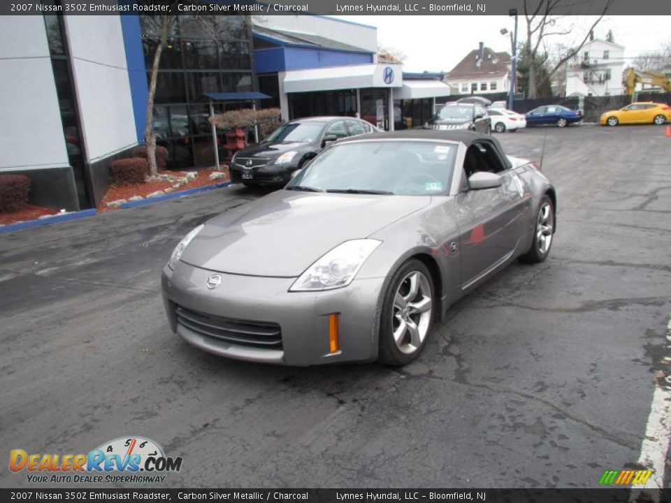 2007 Nissan 350Z Enthusiast Roadster Carbon Silver Metallic / Charcoal Photo #2