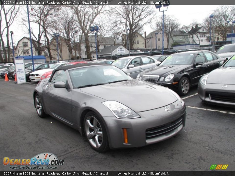 2007 Nissan 350Z Enthusiast Roadster Carbon Silver Metallic / Charcoal Photo #3