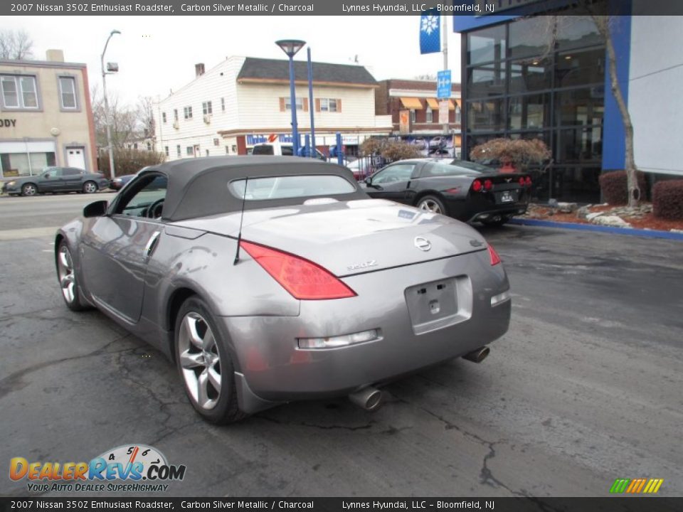 2007 Nissan 350Z Enthusiast Roadster Carbon Silver Metallic / Charcoal Photo #5