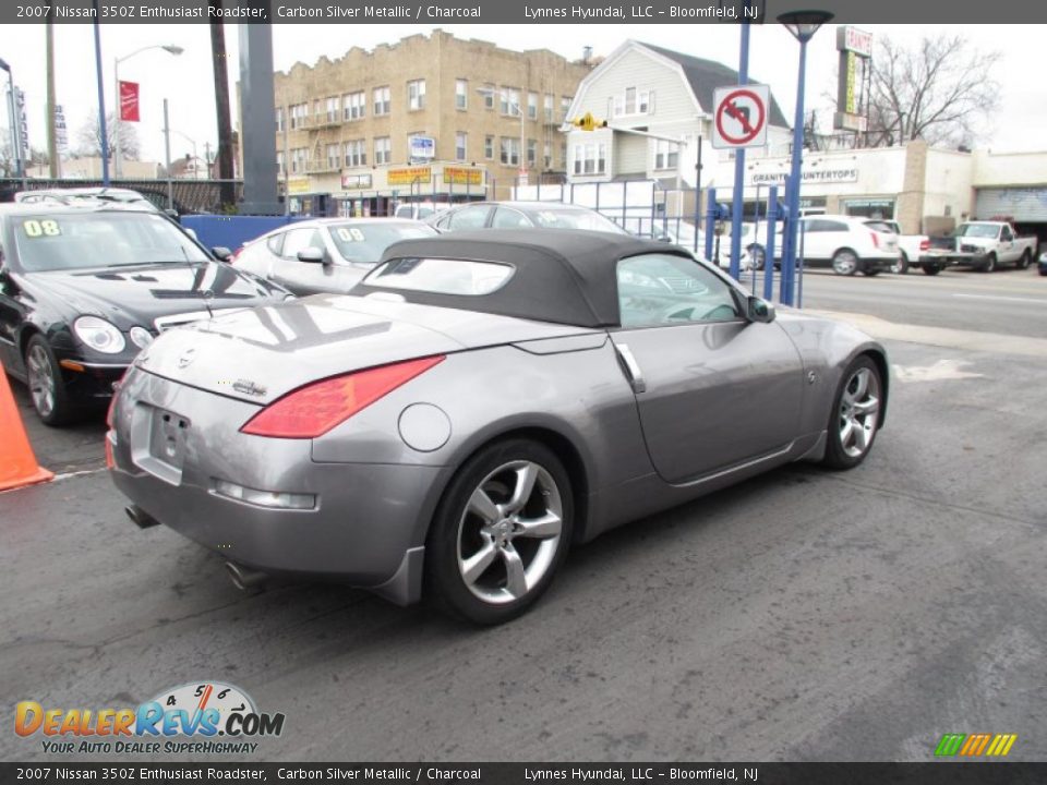 2007 Nissan 350Z Enthusiast Roadster Carbon Silver Metallic / Charcoal Photo #6