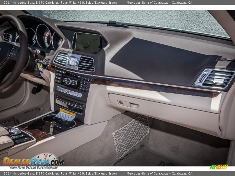 2014 Mercedes-Benz E 350 Cabriolet Polar White / Silk Beige/Espresso Brown Photo #8
