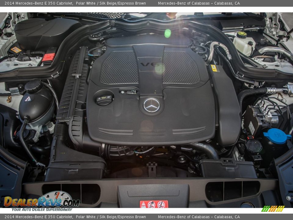 2014 Mercedes-Benz E 350 Cabriolet Polar White / Silk Beige/Espresso Brown Photo #9