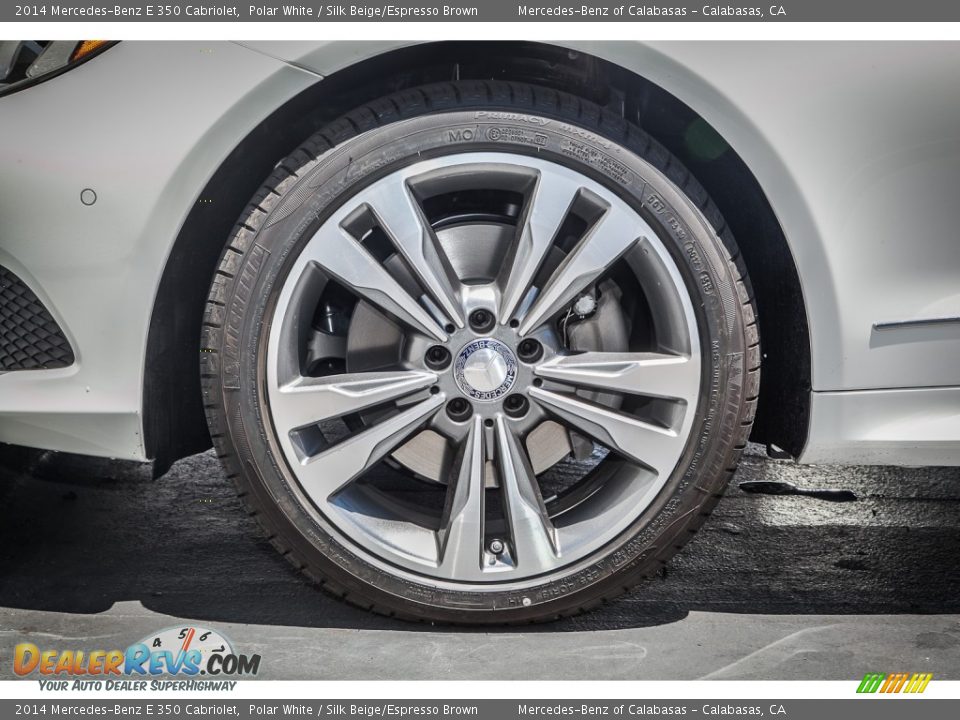 2014 Mercedes-Benz E 350 Cabriolet Polar White / Silk Beige/Espresso Brown Photo #10